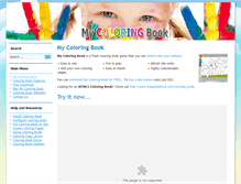 Tablet Screenshot of mycoloringbook.keasoftware.com